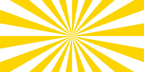 Vintage sunrays swirl sun beam vector banner design and comic burst. Retro abstract explosion white and yellow vintage ray sunrise star sunbeam texture. Radiate striped wave geometric circus light 