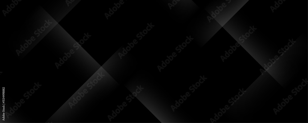 Poster geometric shapes, black and white minimal memphis vector design. abstract metallic shiny color black