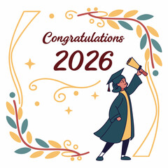 Congratulations 2026 of Graduation PNG design congratulations 2026 of Graduation vectorART