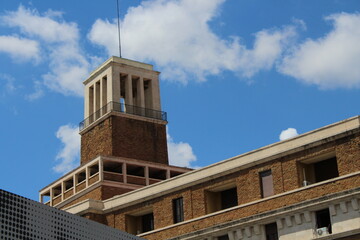 Italian street in Rome. Italian architecture buildings in Rome. Italian architecture buildings and houses background wallpaper 