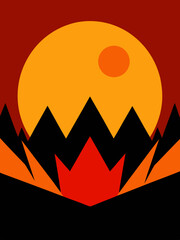 Abstract vibrant vector background wallpaper, 