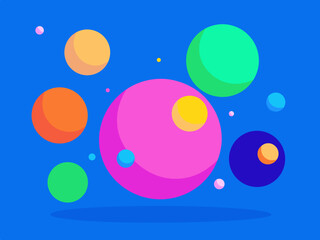 Abstract vibrant vector background wallpaper