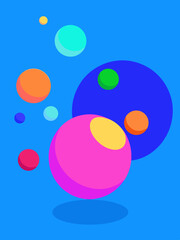 Abstract vibrant vector background wallpaper