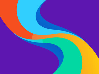 Abstract vibrant vector background wallpaper