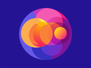 Abstract vibrant vector background wallpaper