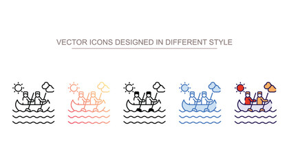 Fototapeta premium Boating icon design with white background stock illustration