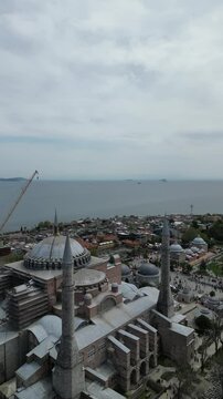 hagia sophia on the historic peninsula of istanbul