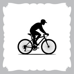 Vintage bicycle vector illustration with retro style isolated on white background