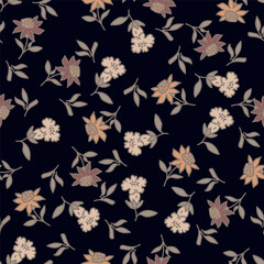 Botanical Beauty: Seamless Pattern of Exotic and Colorful Flowers