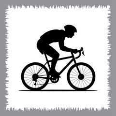 Vintage bicycle vector illustration isolated on white background in retro style