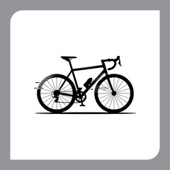 Fototapeta premium Vintage bicycle illustration with retro style on grunge background