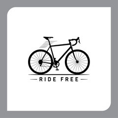 Obraz premium Vintage bicycle illustration with retro style on grunge background