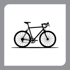 Vintage bicycle illustration with retro style on grunge background