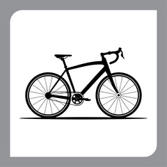 Vintage bicycle illustration with retro style on grunge background