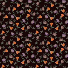 Botanical Beauty: Seamless Pattern of Exotic and Colorful Flowers