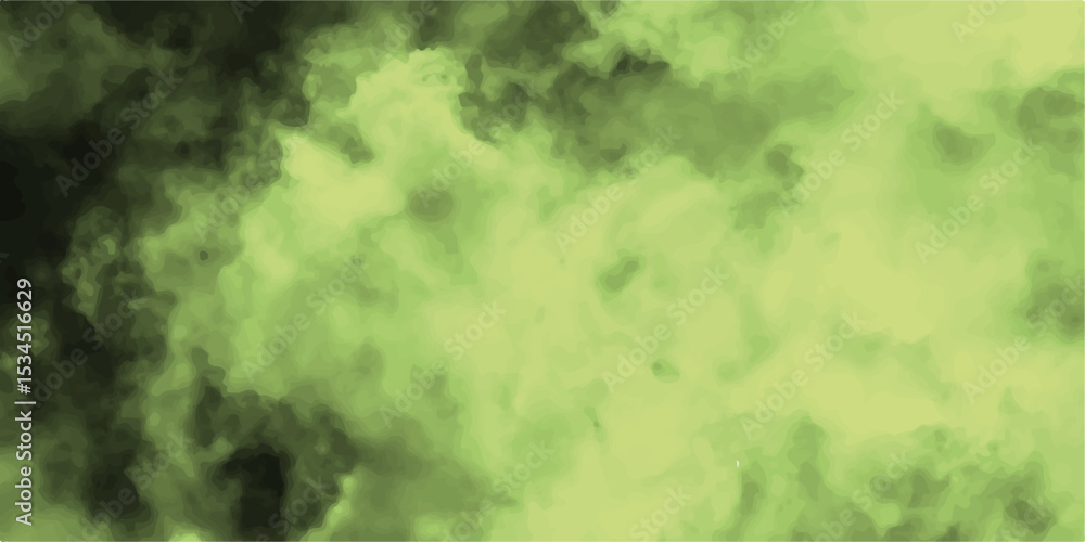 Poster abstract background with green paint. green and white watercolor background with stain texture.perfe