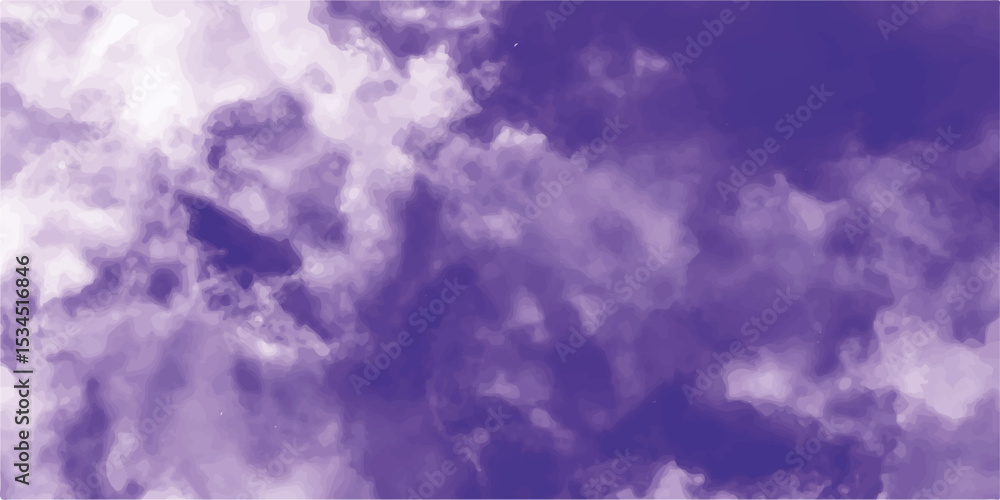 Poster abstract background with porple paint. porple and white watercolor background with stain texture.per