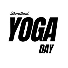 International Yoga Day Bold Typography