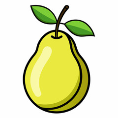 Simple Japanese Pear Vector