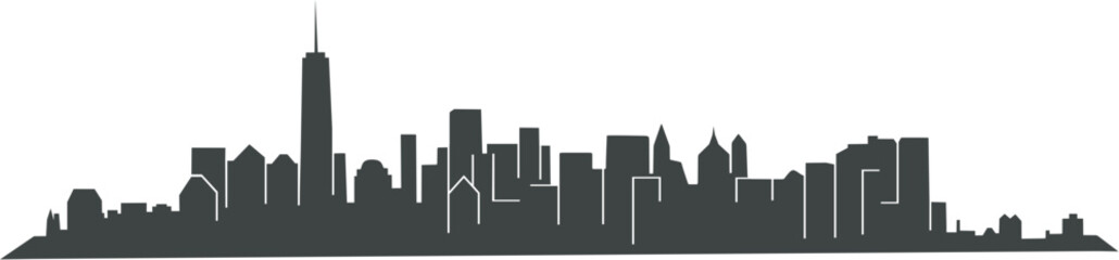 Panorama of New York - vector, the best on the web for your projects