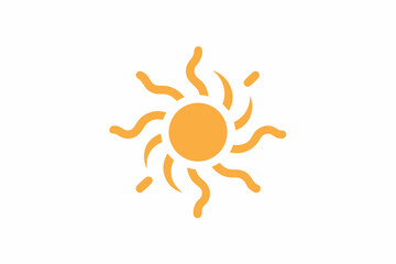 sun icon heat wave minimal summer