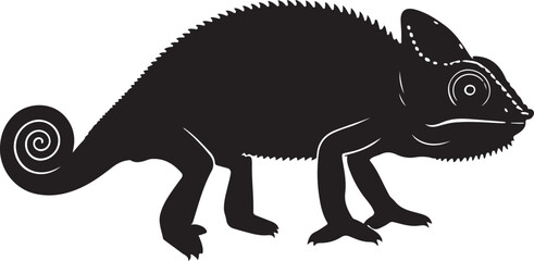 Chameleon Vector Silhouette © Rizwan Ahmad