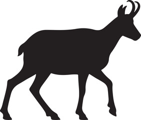 Chamois Vector Silhouette