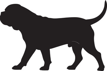 Dogue de Bordeaux Vector Silhouette