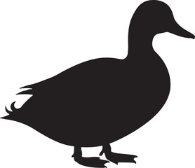 Duck Vector Silhouette