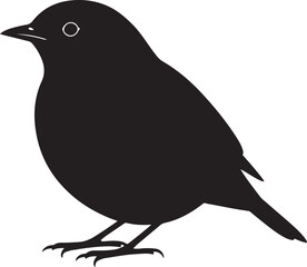 Dunnock Vector Silhouette