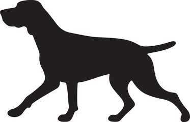 German Shorthaired Pointer Vector Silhouette