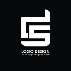 DS DS Logo Design, Creative Minimal Letter DS DS Monogram