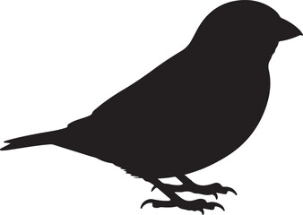 House Sparrow Vector Silhouette