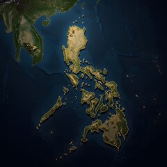 Philippines Map Detailed Country Topography