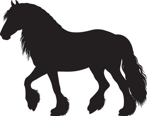 Frisian Horse Silhouette