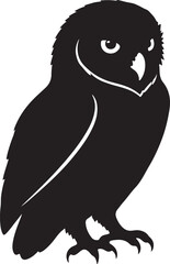 Indian Boobook Silhouette