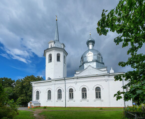 Cathedral of the Nativity of the Blessed Virgin Mary. Novaya Ladoga. Leningrad Region, Russia. Stone church, built in 1702.