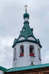 Nikolsky Monastery on the bank of the Volkhov river in Staraya Ladoga, Russia.