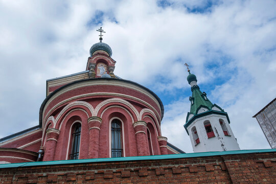 St. John Chrysostom Church is a temple of the Staroladozhsky Nikolsky Monastery. Russia, Staraya Ladoga.