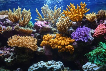 Obraz premium A clean and high resolution image showing coral reef preservation and underwater ecosystems with eco friendly context.