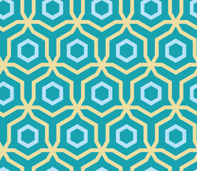 Abstract seamless chevron pattern from lines and hexagons-vector eps8