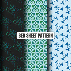 Bed sheet and mobile pattern design, Vector file and fully editable.