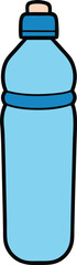 Fototapeta premium water bottle icon clipart vector on transparent background 