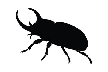 Beetle silhouette vector bundle  illustration