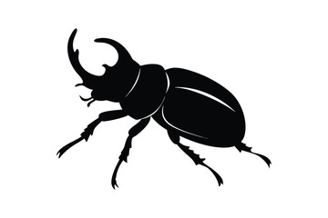 Beetle silhouette vector bundle  illustration