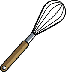 whisk icon clipart vector on transparent background
