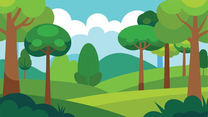 Fototapeta premium landscape with trees