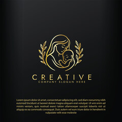 Nurturing enviroment for new mothers logo,  Parenting and Family Logo, Mother and Baby Logo vector design