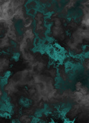 Naklejka premium Abstract Blue Neon Smoke Background – Futuristic Abstract Vapor Texture. 
