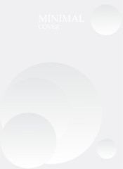 Minimal Light Gray Geometric Background with Soft Gradient Circles.